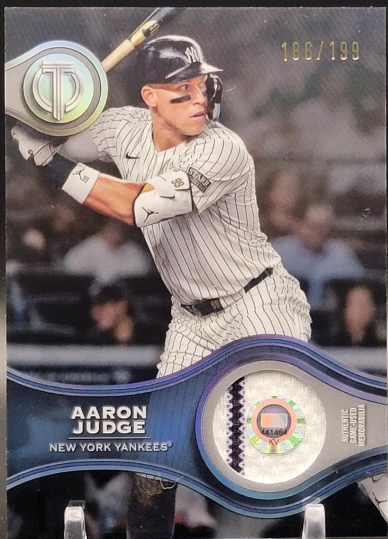 Aaron Judge #SOA-AJ Baseball Cards 2025 Topps Tribute Stamp of Approval