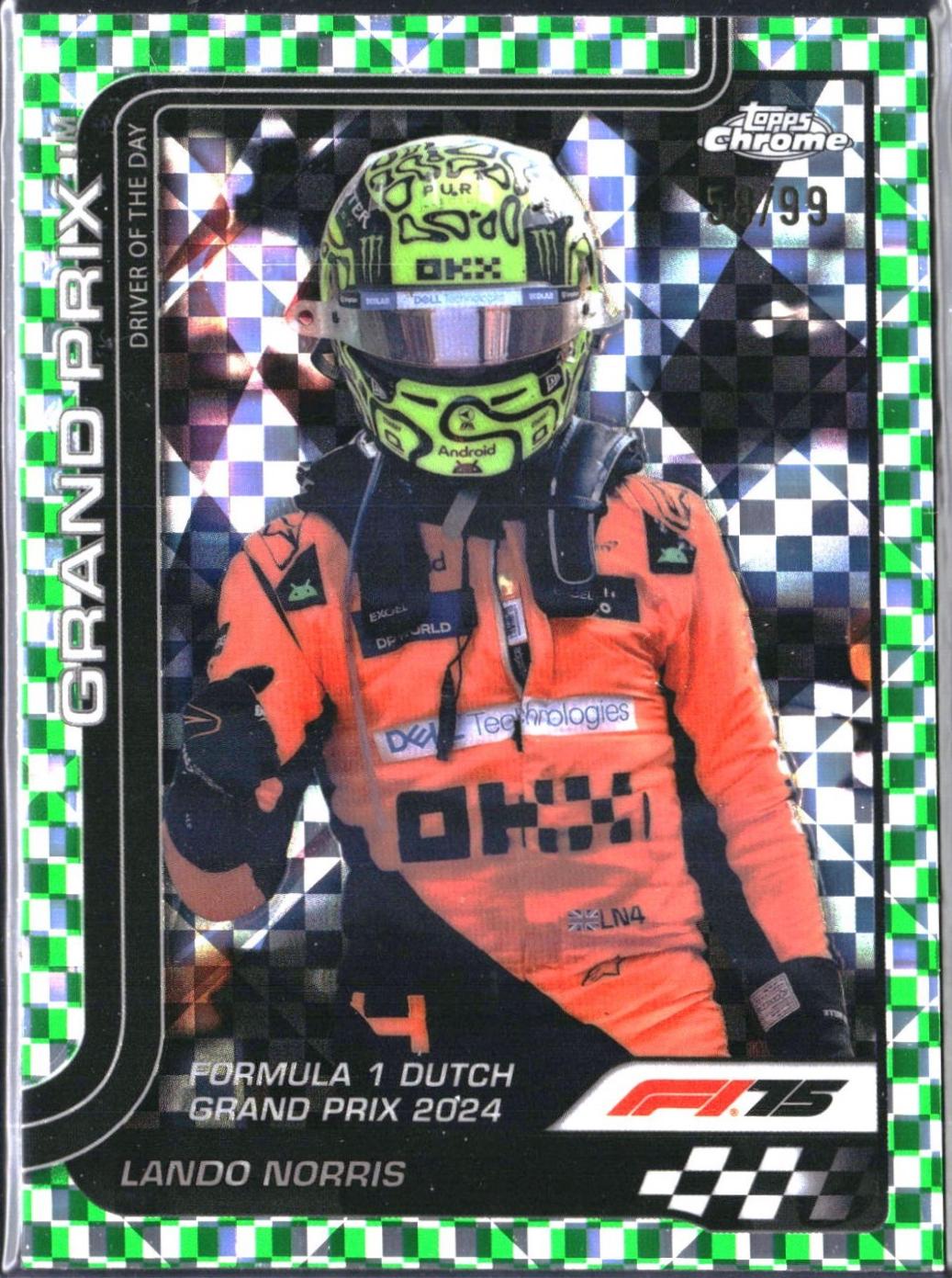 Lando Norris [Green Checker Flag Refractor] #136 Prices | 2025
