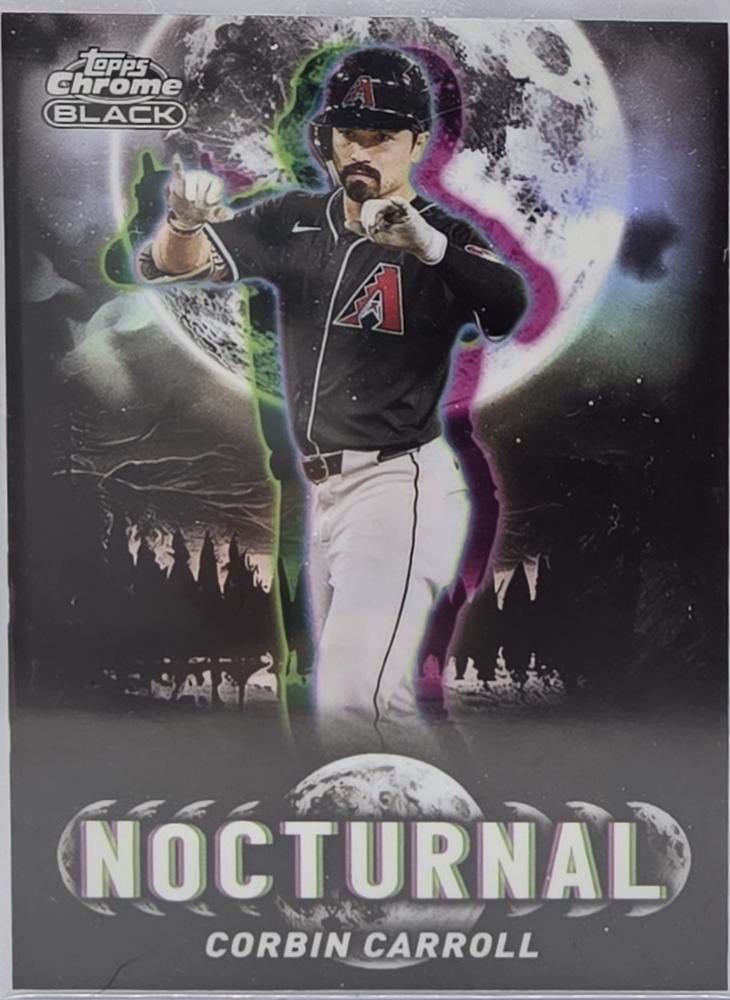 Corbin Carroll #NOC-37 Baseball Cards 2025 Topps Chrome Black Nocturnal