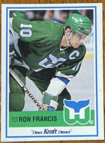 Ron Francis #13 Hockey Cards 1990 Kraft