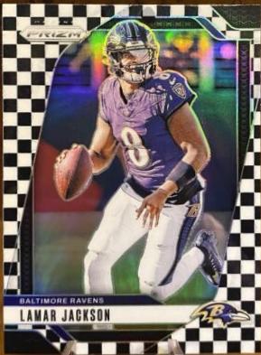 2024 Panini Prizm Lamar Jackson [Red White Blue] #19 card