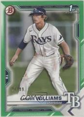 Carson Williams [Green] #180 Baseball Cards 2021 Bowman Draft Prices