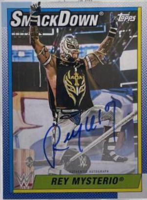 Rey Mysterio #A-REY Wrestling Cards 2021 Topps Heritage WWE Autographs