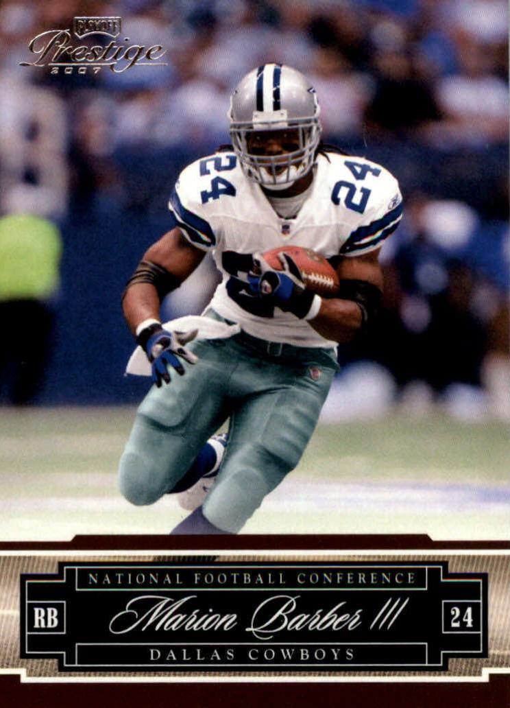 Marion Barber #42 2007 Playoff Prestige Football