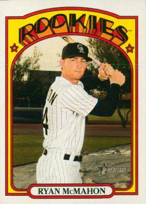 Ryan McMahon #77 Baseball Cards 2021 Topps Heritage