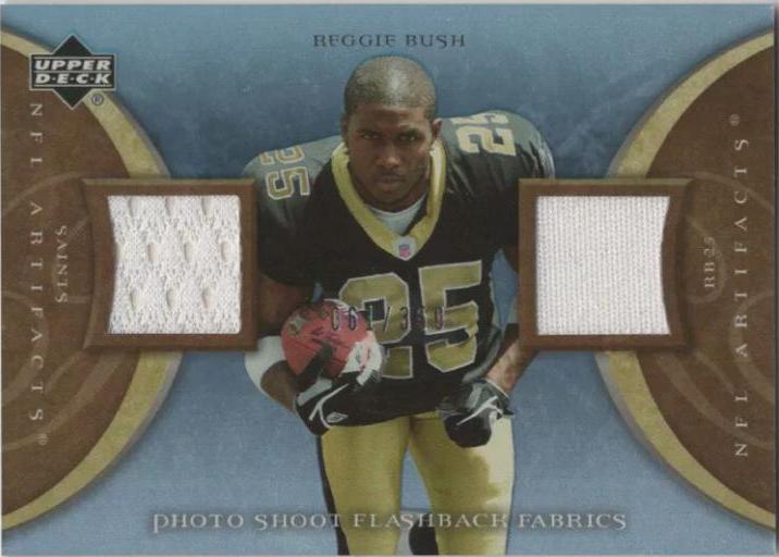 Reggie Bush #PSF-RB Football Cards 2007 Upper Deck NFL Artifacts Dual