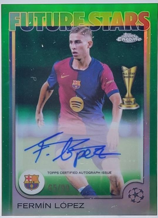 Fermin Lopez #FSA-FL 2024 Topps Chrome UEFA Future Stars Autograph