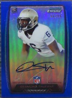 Desmond Trufant #DT Football Cards 2013 Bowman Chrome Rookie Autograph