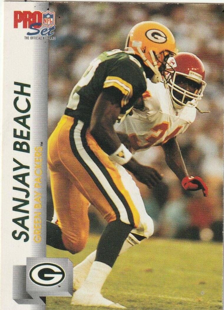 Sanjay Beach #500 Football Cards 1992 Pro Set