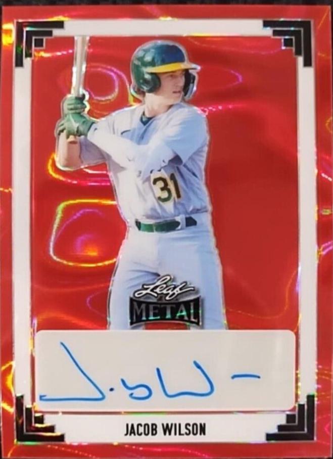 Jacob Wilson [Red Lava] #91A-JW1 Prices | 2024 Leaf Metal 1991 ...