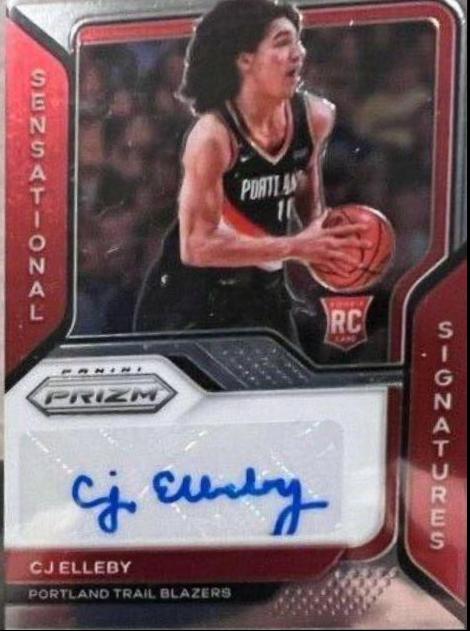 CJ Elleby Basketball Cards 2020 Panini Prizm Sensational Signatures