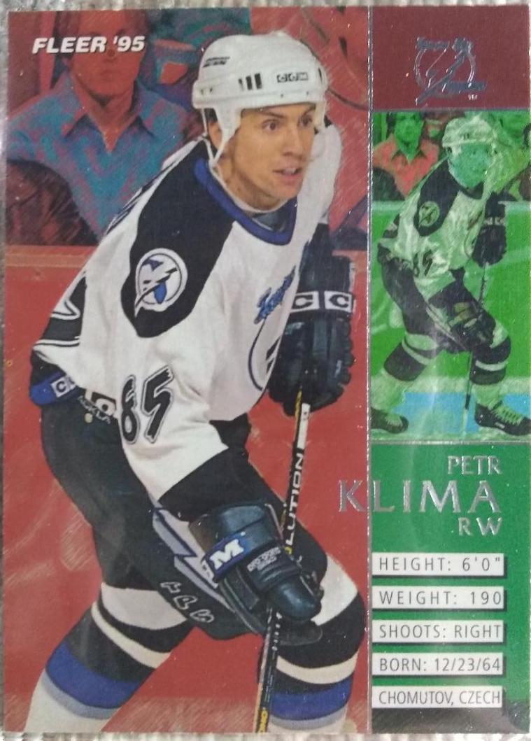 Petr Klima #208 Hockey Cards 1994 Fleer
