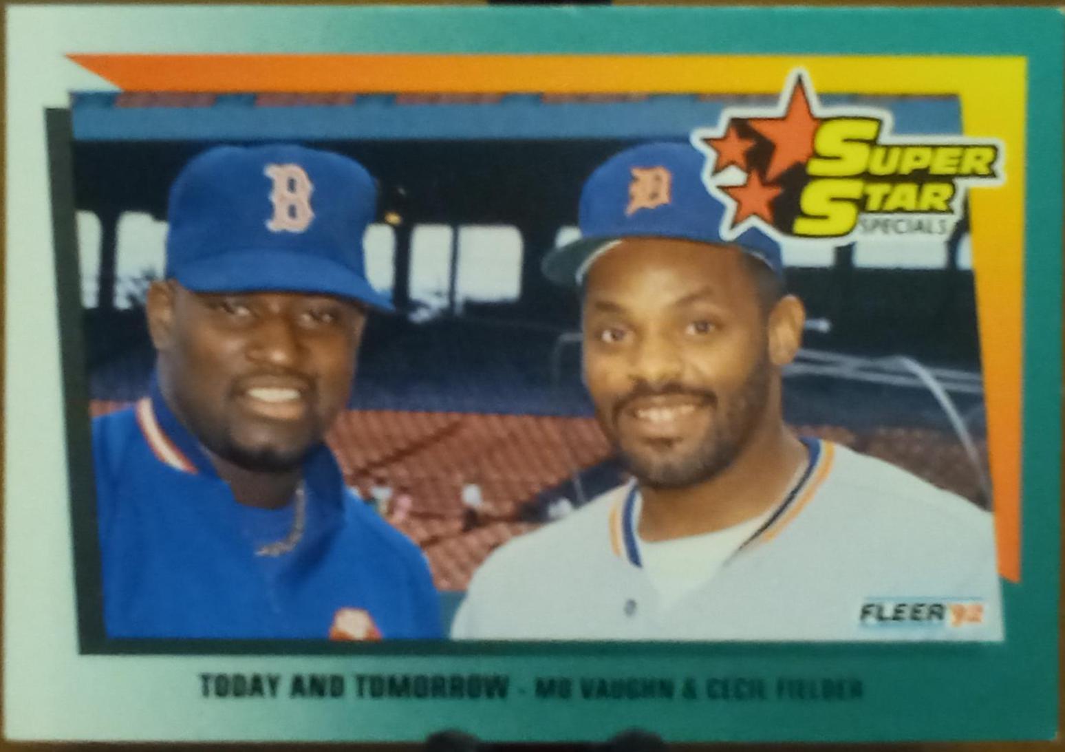 Mo Vaughn/Cecil Fielder #705 Baseball Cards 1992 Fleer