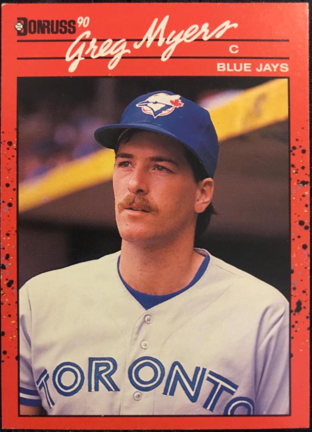 Greg Myers #706 Baseball Cards 1990 Donruss