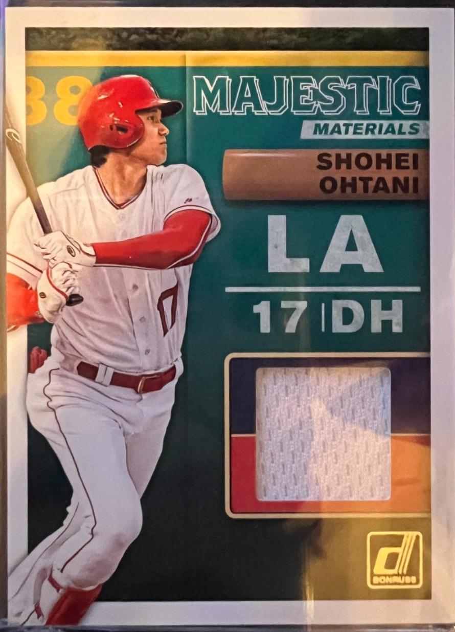 Shohei Ohtani #MM-SO Baseball Cards 2019 Panini Donruss Majestic Materials