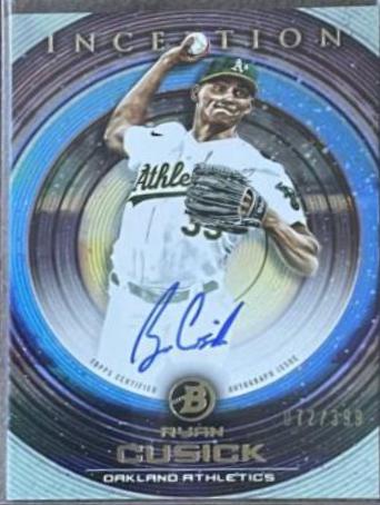 Ryan Cusick #PA-RCK 2022 Bowman Inception Baseball Prospect Autographs