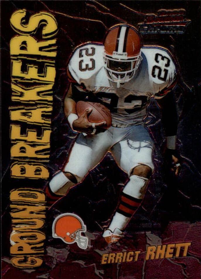 Errict Rhet #GB6 Football Cards 2000 Bowman Chrome Ground Breakers