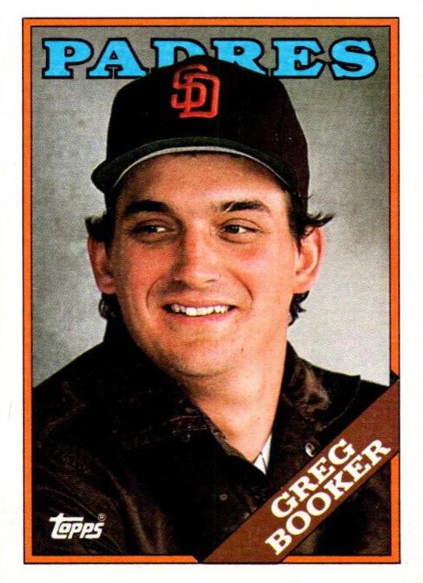 Greg Booker #727 Baseball Cards 1988 Topps