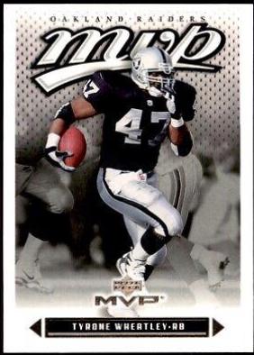 Tyrone Wheatley #19 Football Cards 2003 Upper Deck MVP