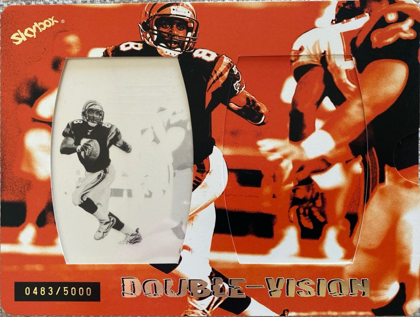 Jeff Blake #19 Football Cards 1998 Skybox Double Vision