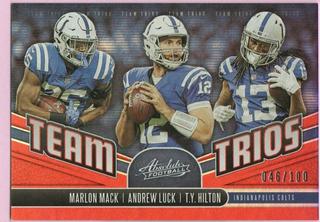 Andrew Luck, Marlon Mack, T.Y. Hilton