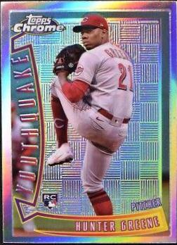 Hunter Greene #YQ-4 Baseball Cards 2022 Topps Chrome Youthquake