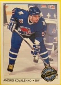 Andrei Kovalenko #93 Hockey Cards 1992 O-Pee-Chee Premier