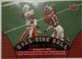 George Teague #95 2012 Upper Deck University Of Alabama Football