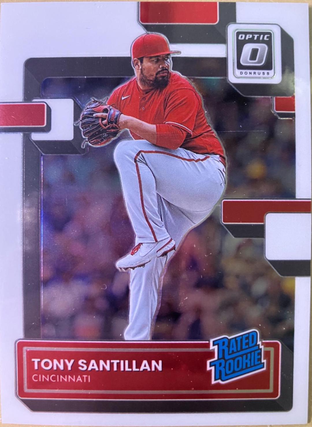 Tony Santillan #31 Baseball Cards 2022 Panini Donruss Optic