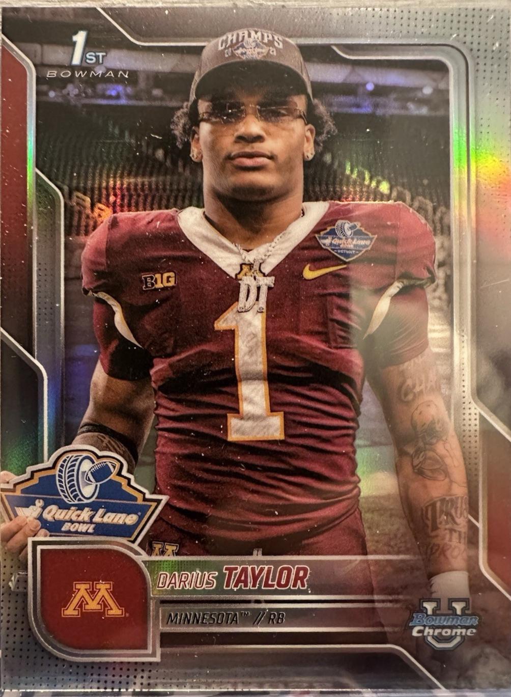Darius Taylor #SP-6 2025 Bowman Chrome University Image Variation Football