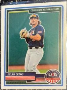 Dylan Crews #86 Baseball Cards 2023 Panini Stars & Stripes USA