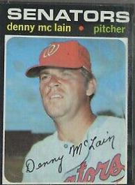 Denny McLain #750 Baseball Cards 1971 Topps