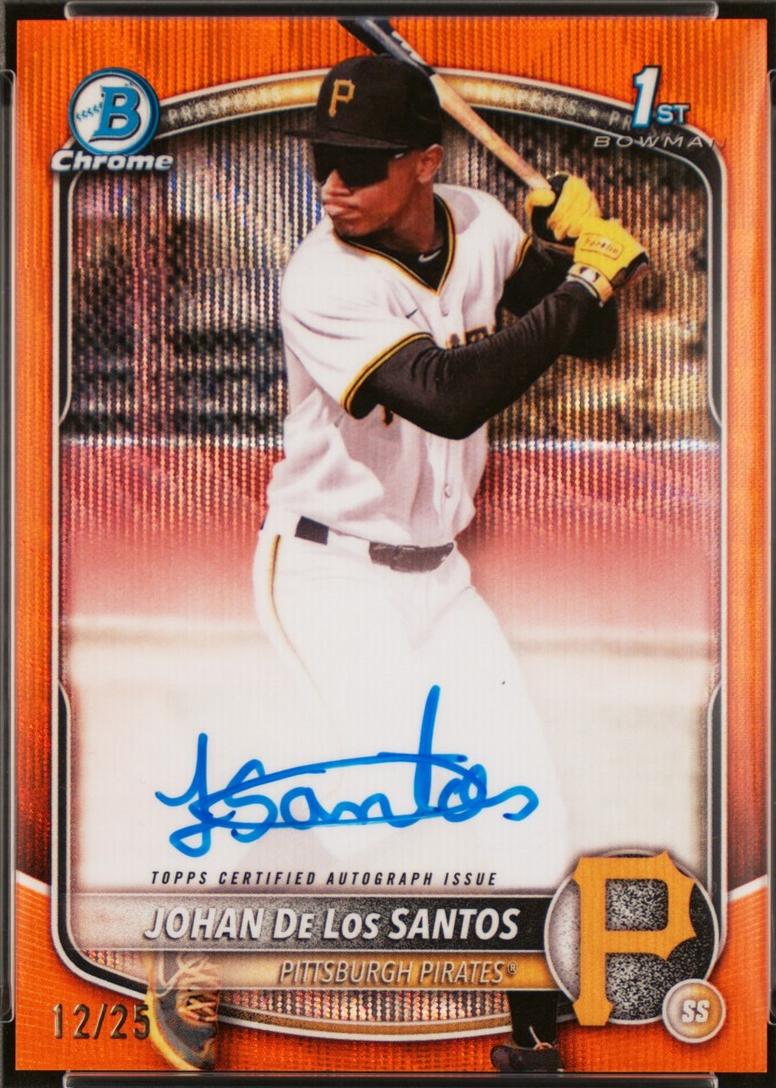 Johan De Los Santos [Orange Wave Refractor] #CPA-JDLS