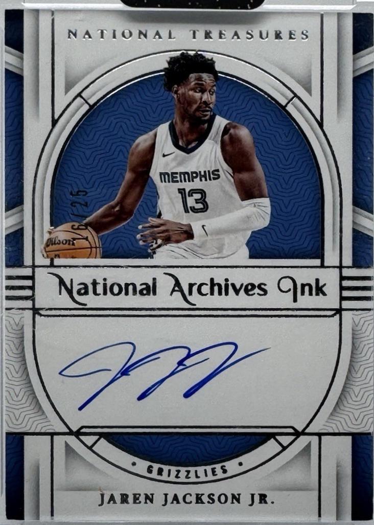 Jaren Jackson Jr. #14 Basketball Cards 2023 Panini National Treasures Archives Ink