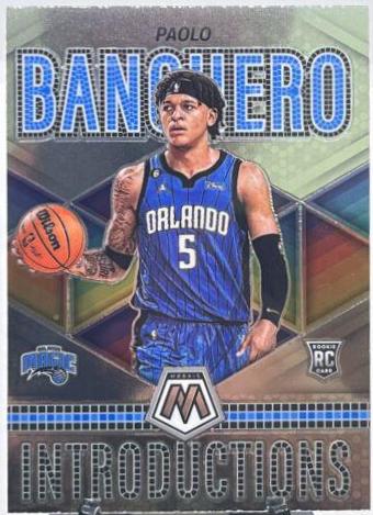 Paolo Banchero #2 Basketball Cards 2022 Panini Mosaic Introductions