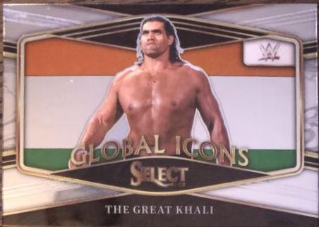 The Great Khali #4 Wrestling Cards 2022 Panini Select WWE Global Icons