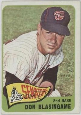 Don Blasingame #21 Baseball Cards 1965 O Pee Chee
