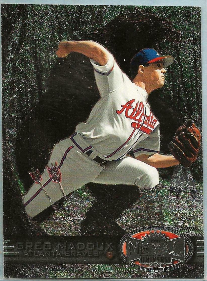 Greg Maddux #33 Baseball Cards 1997 Metal Universe