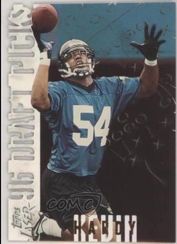 Kevin Hardy #5 Football Cards 1996 Topps Laser Draft Picks