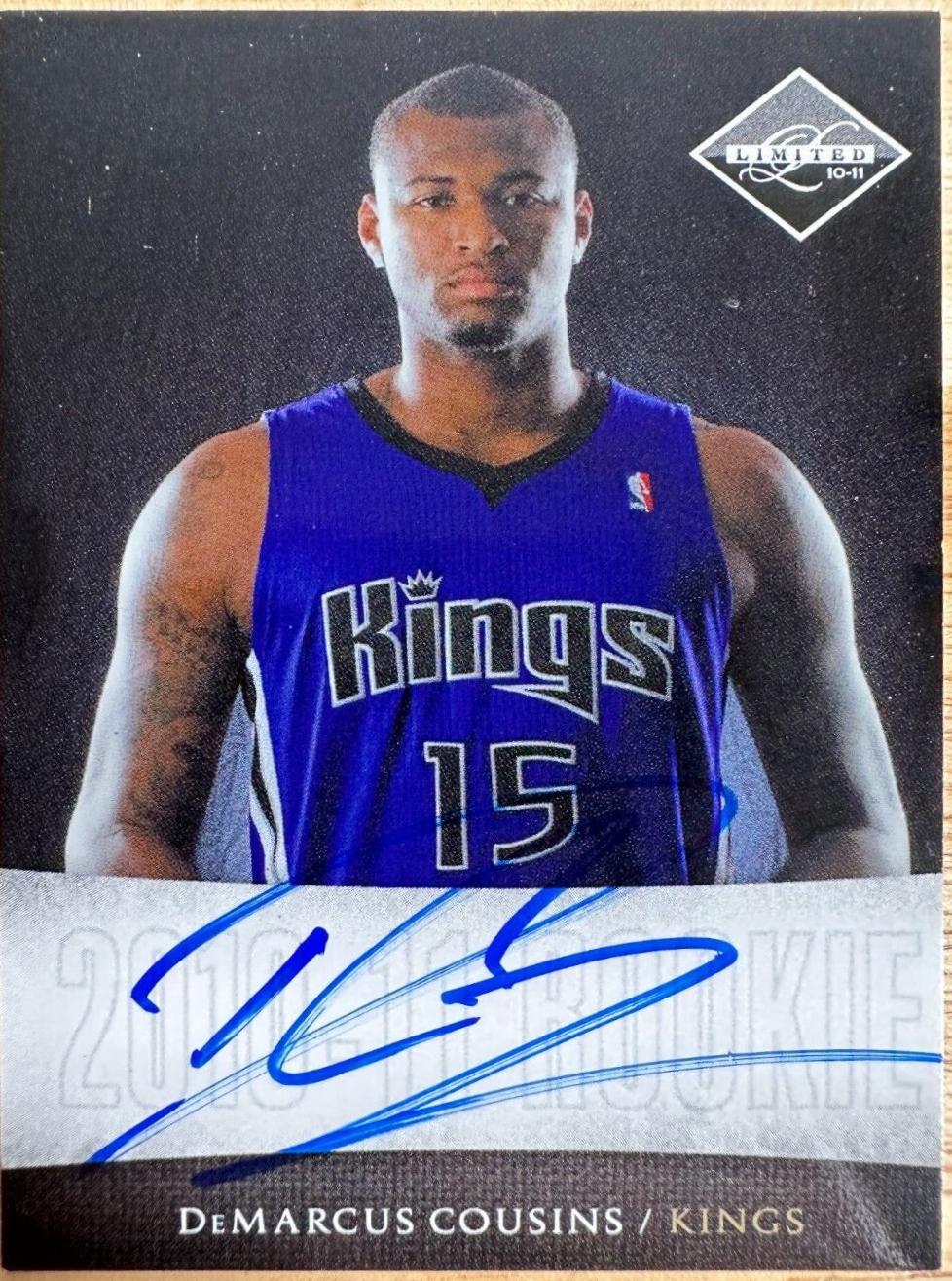 DeMarcus Cousins #14 Basketball Cards 2010 Panini Limited Next Day Autograph