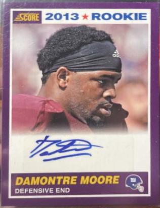 Damontre Moore #353 Football Cards 2013 Panini Score