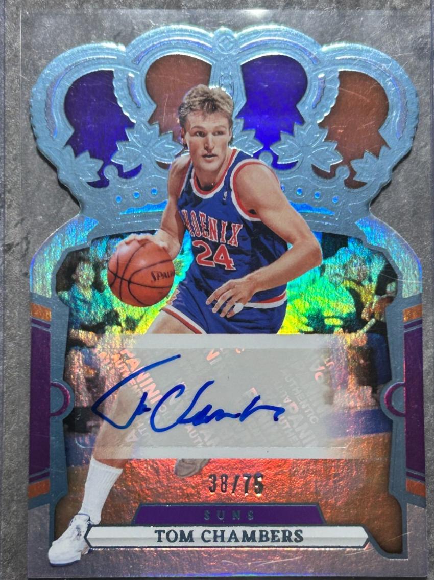 Tom Chambers #CA-CHA Basketball Cards 2023 Panini Crown Royale Autograph