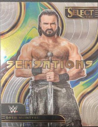 Drew McIntyre #7 Wrestling Cards 2023 Panini Select WWE Sensations