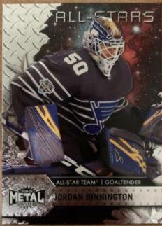 Jordan Binnington #195 2020-21 SkyBox Metal Universe Hockey