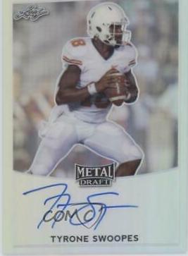 Tyrone Swoopes #BA-TS1 2017 Leaf Metal Draft Autographs Football