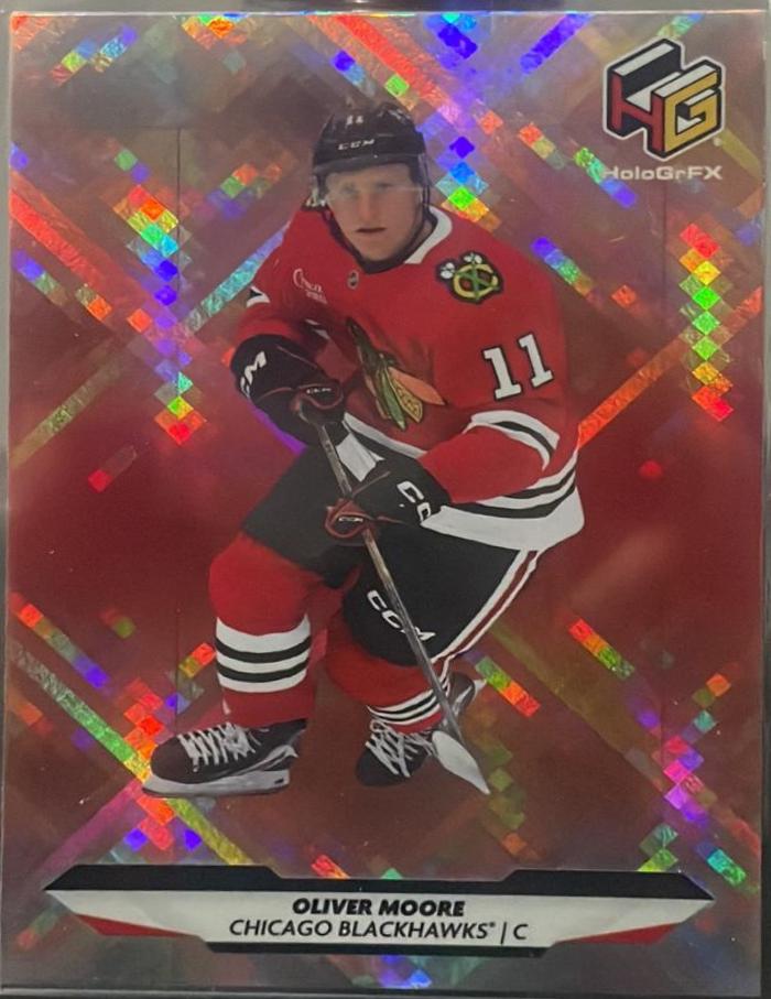 Oliver Moore #HG-17 2025 Upper Deck Extended Series Hologrfx Rookie Hockey