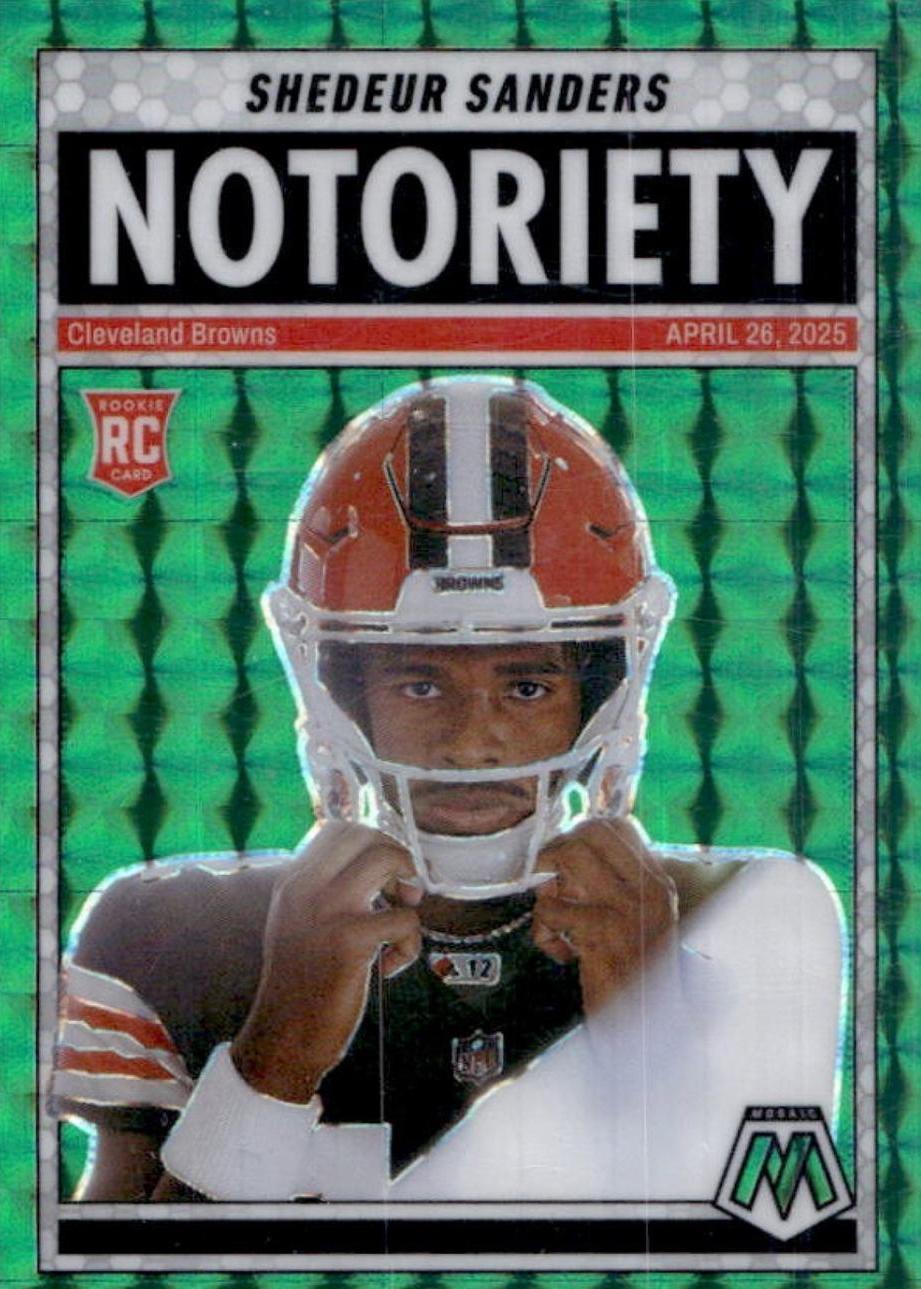 Shedeur Sanders [Mosaic Green] #13 Prices | 2025 Panini Mosaic