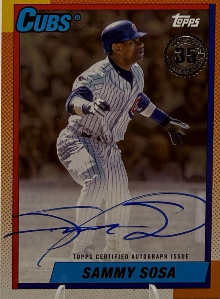 Sammy Sosa #90AU-SS Prices | 2025 Topps 1990 Autograph | Baseball