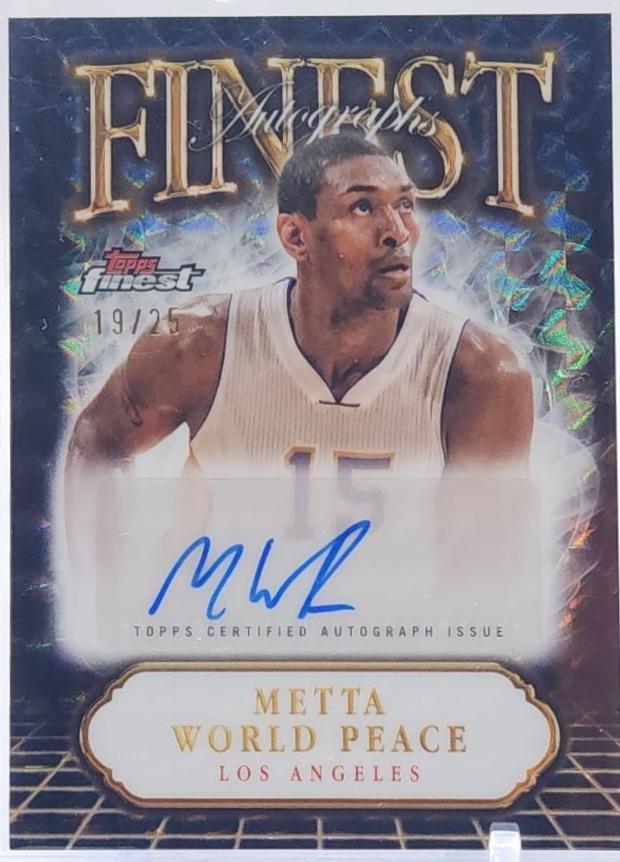 Metta World Peace [Black Refractor] #FA-MW