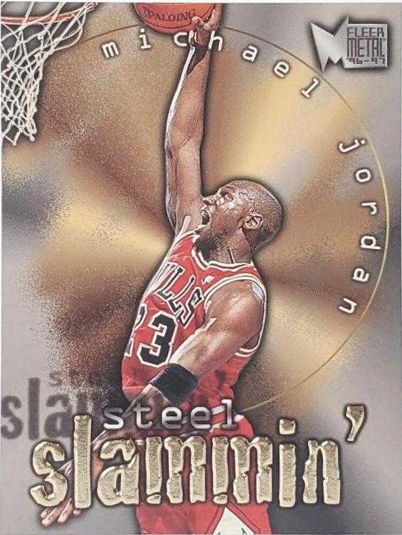Michael Jordan #6 Basketball Cards 1996 Metal Steel Slammin'